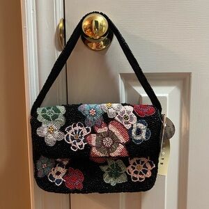 Flower Beaded Purse